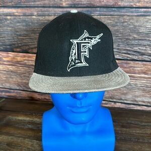 New Era Florida 59Fifty Marlins Fitted Cap sz7-1/4